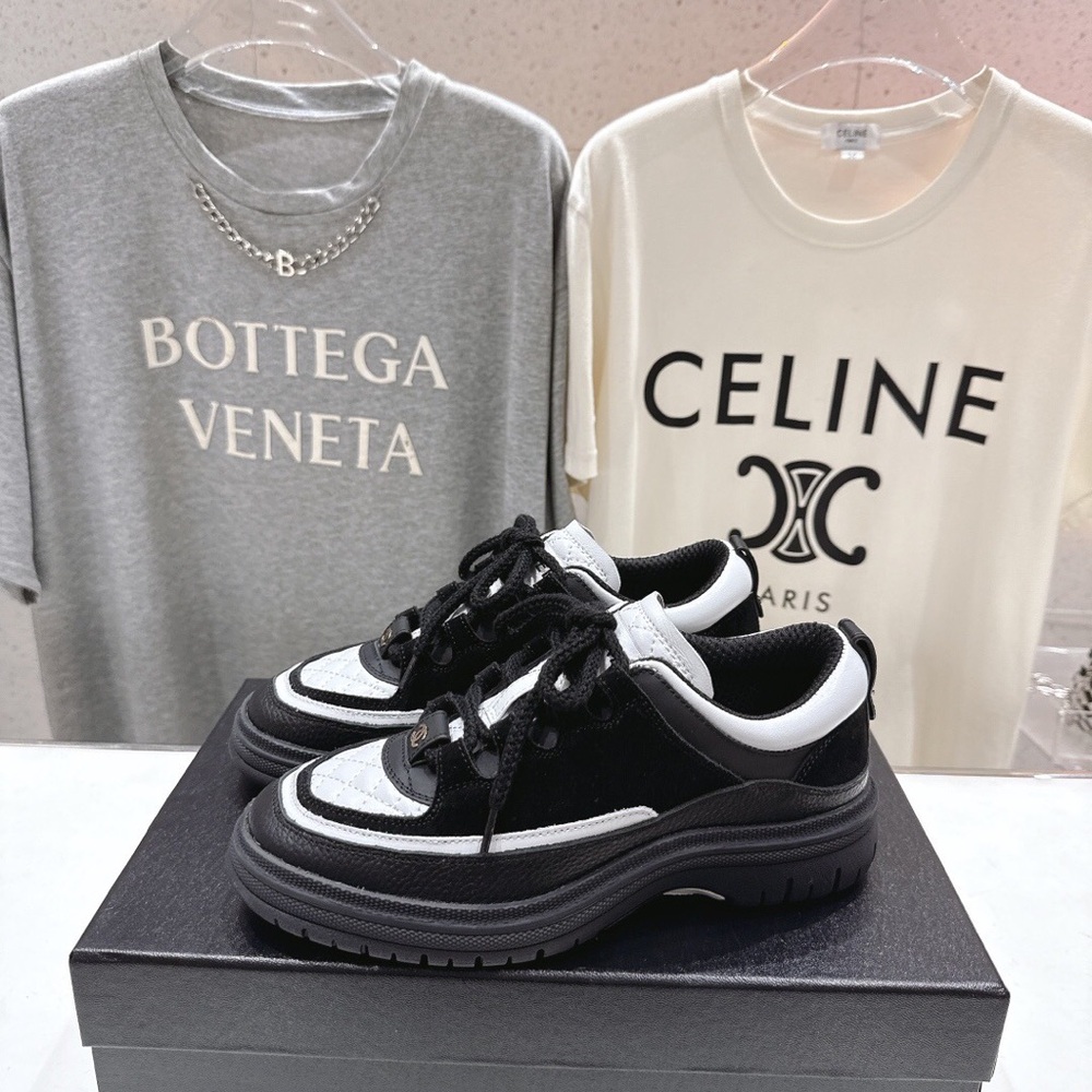 Chanel Black and White Sneakers - Picture 7 of 7